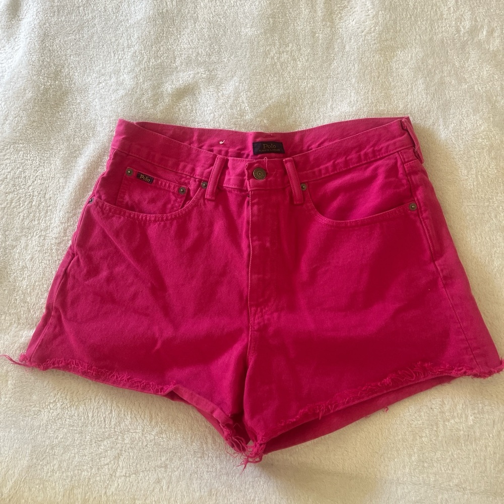 Ralph Lauren Fuchsia Jean Shorts